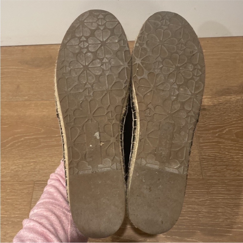 Kate Spade Black Espadrille Flats with Floral Cutouts - Picture 6 of 6